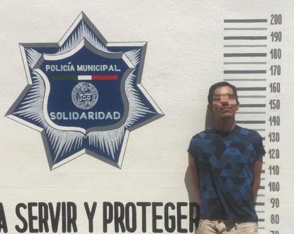 Atrapan a ladrón en la colonia Colosio de Playa del Carmen