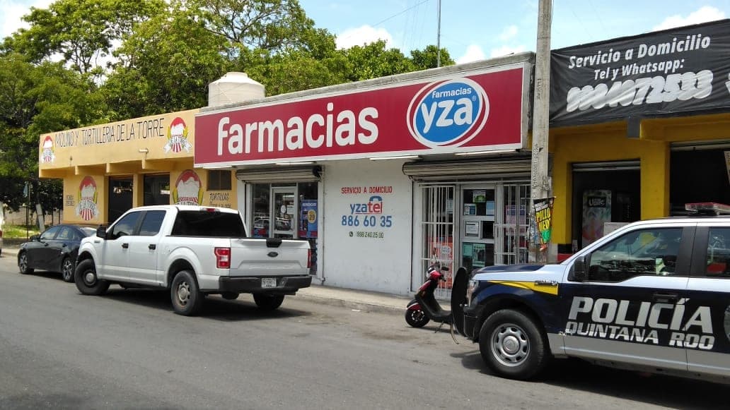 Se llevan 200 mil pesos en asalto a farmacia de Cancún