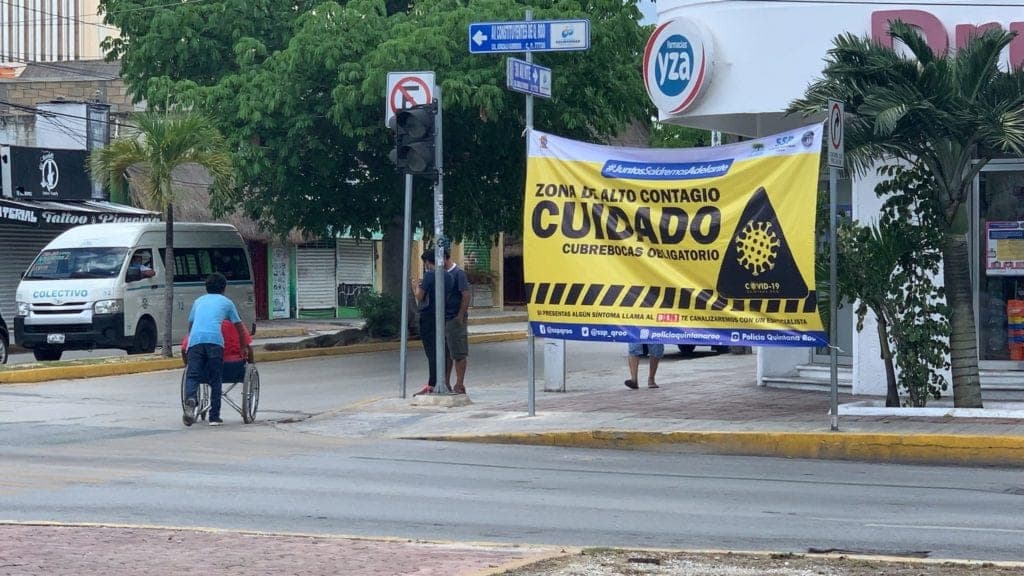 Estas son las colonias con mayor riesgo de contagio de Covid-19 en Quintana Roo
