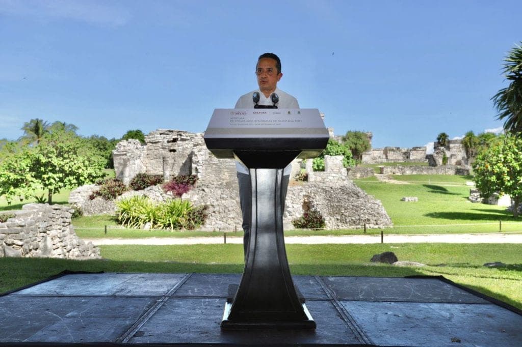 Carlos Joaquín encabeza la apertura de las zonas arqueológicas de Quintana Roo