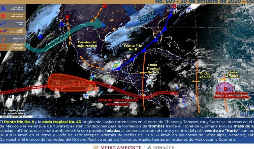 Depresión Tropical podría formarse sobre el Mar Caribe en próximas 36 horas