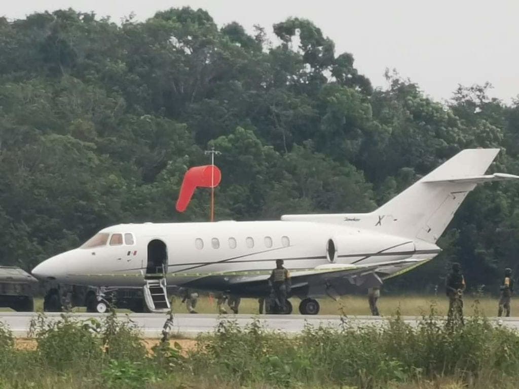 Aterriza avión sospechoso en Chetumal; se especula es un 'narco jet'