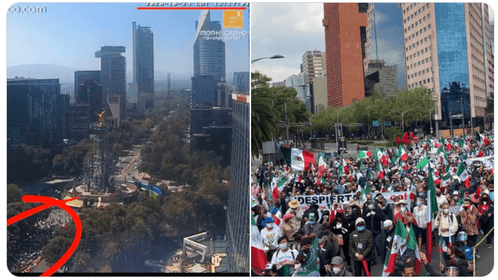 Marcha del millón "no reúne ni a 3 mil personas"; la comparan con marcha de FRENA