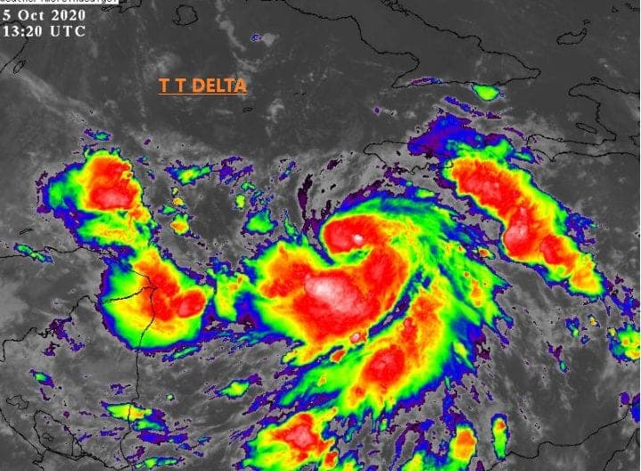 Evoluciona Depresión Tropical No. 26 a Tormenta Tropical 'DELTA'
