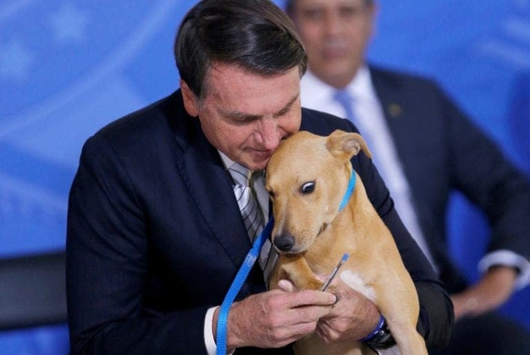 Con firma de su perrito, presidente de Brasil aprueba ley contra el maltrato animal