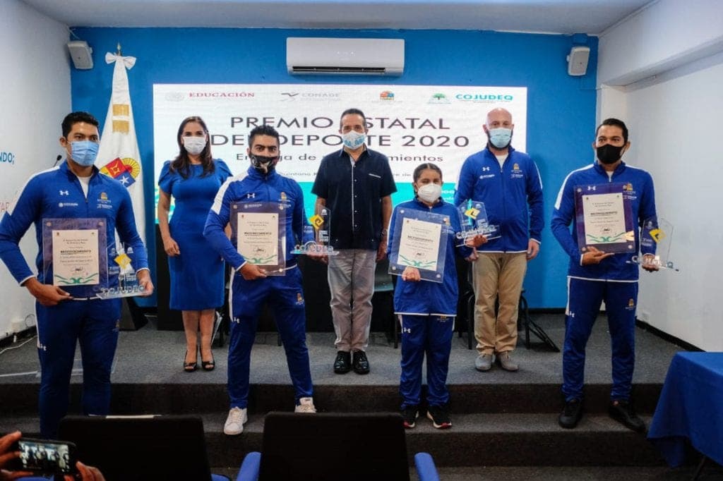 Reconocen a atletas quintanarroenses con el “Premio Estatal del Deporte 2020” en Cancún