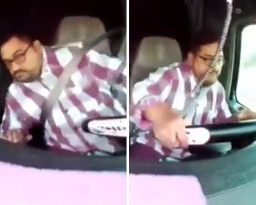 ¡De película! Conductor de tráiler esquiva balas para evitar que lo asalten