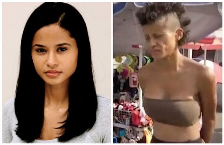 Un triste desenlace sufrió la exmodelo Suzy Peréz, al terminar como indigente