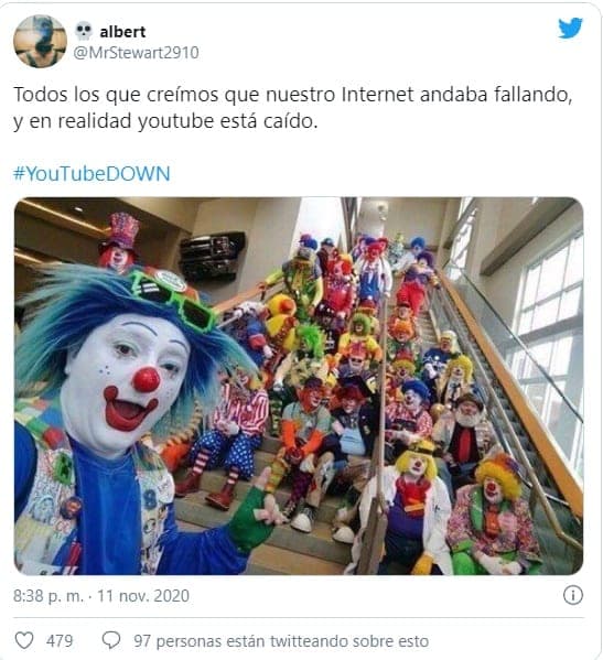 Plataforma de YouTube sufre caída mundial y usuarios no lo perdonan