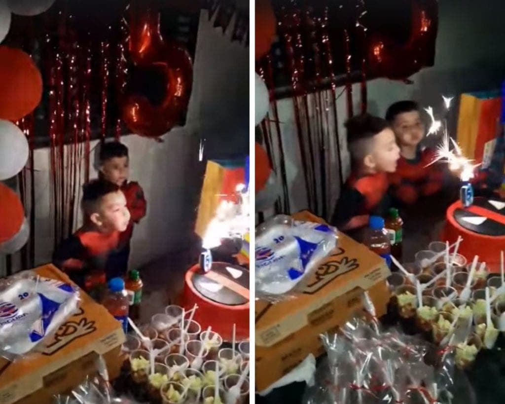 Video: Niños apagan juntos la vela del pastel y los comparan con la pelea de las niñas