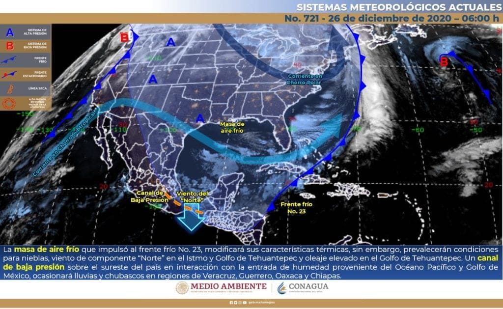 Clima: Seguirán las bajas temperaturas en la Península de Yucatán