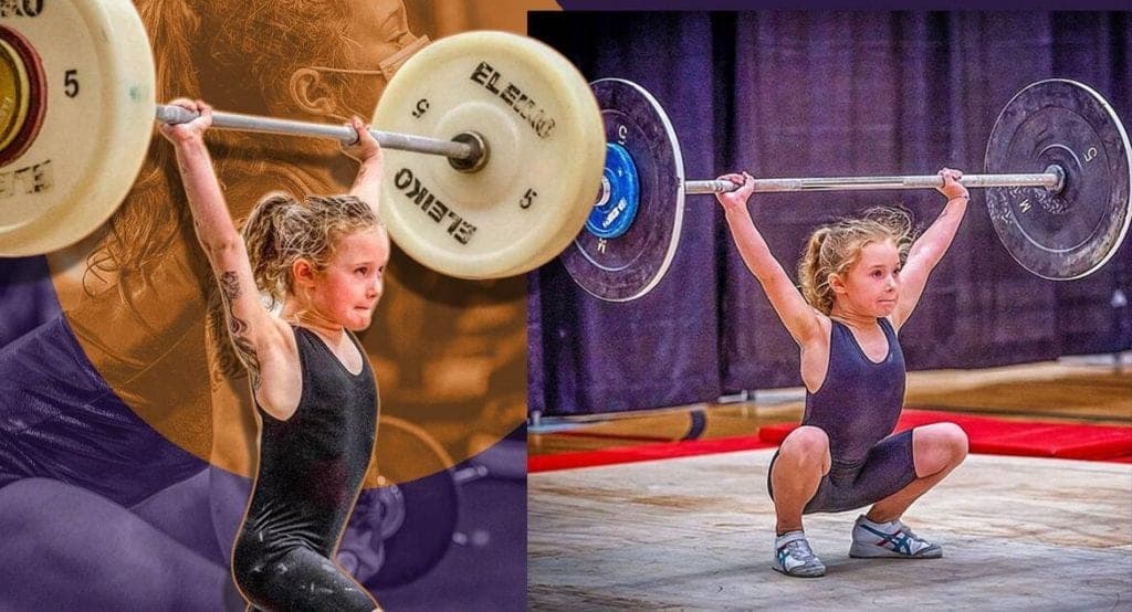 Con 7 años, una niña se convierte en la más fuerte del mundo al levantar 80 kg de peso