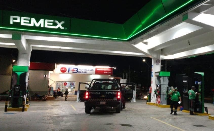 Asalto a mano armada en gasolinera de Cancún
