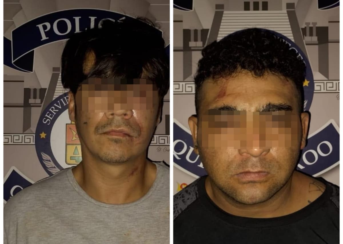 Detienen a "parejita" de mariguanos en Tulum