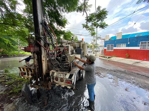 Desazolvan 80 pozos en Cancún en lo que va de enero