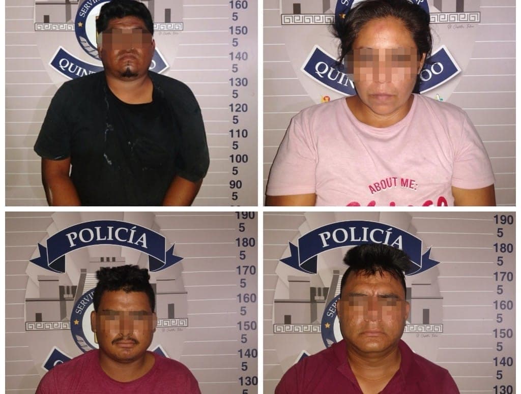 Aseguran  a cuatro personas en filtro de Tulum; traían armas, drogas y dinero