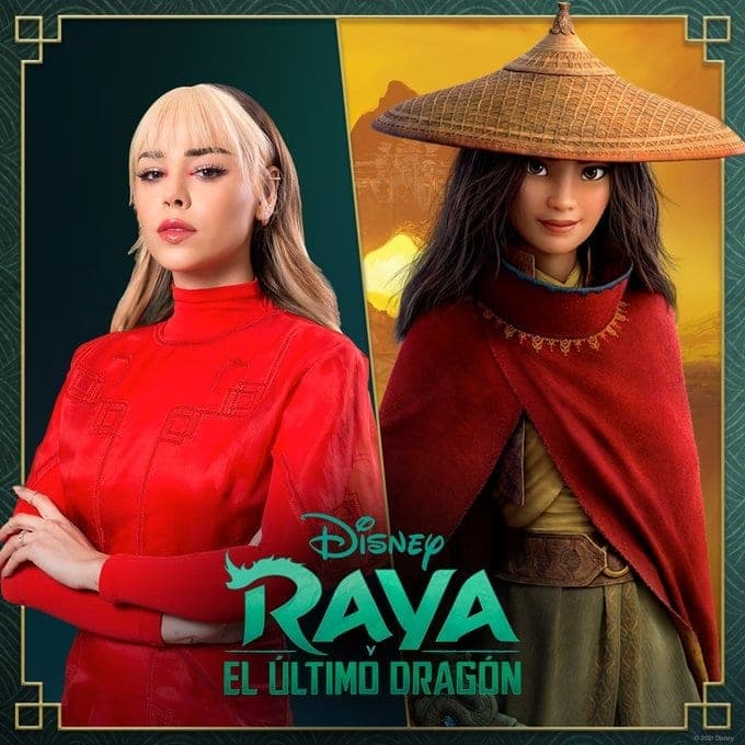 La mexicana Danna Paola pondrá voz a un tema de «Raya y el Último Dragón»
