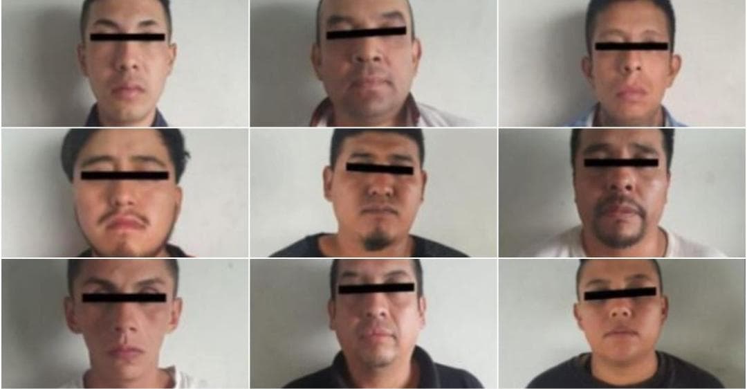 Detienen en Edomex a 9 extorsionadores; son presuntos miembros del CJNG