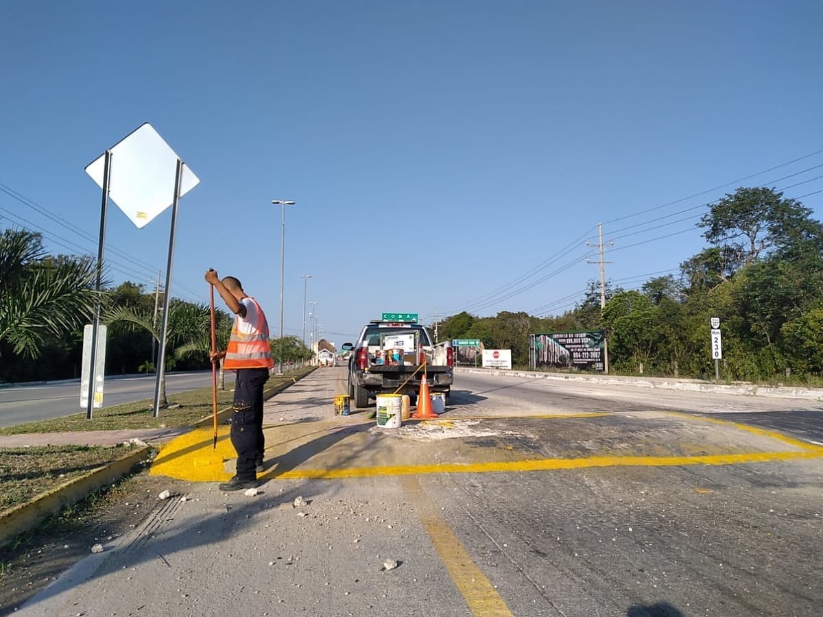 Gobierno de Tulum mejora la seguridad vial