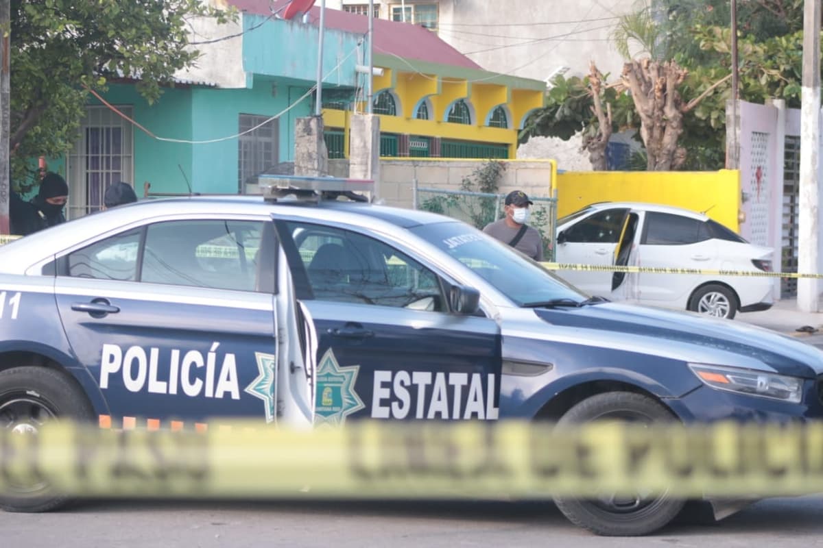 Balacera contra hombres en diferentes partes de Cancún deja dos heridos