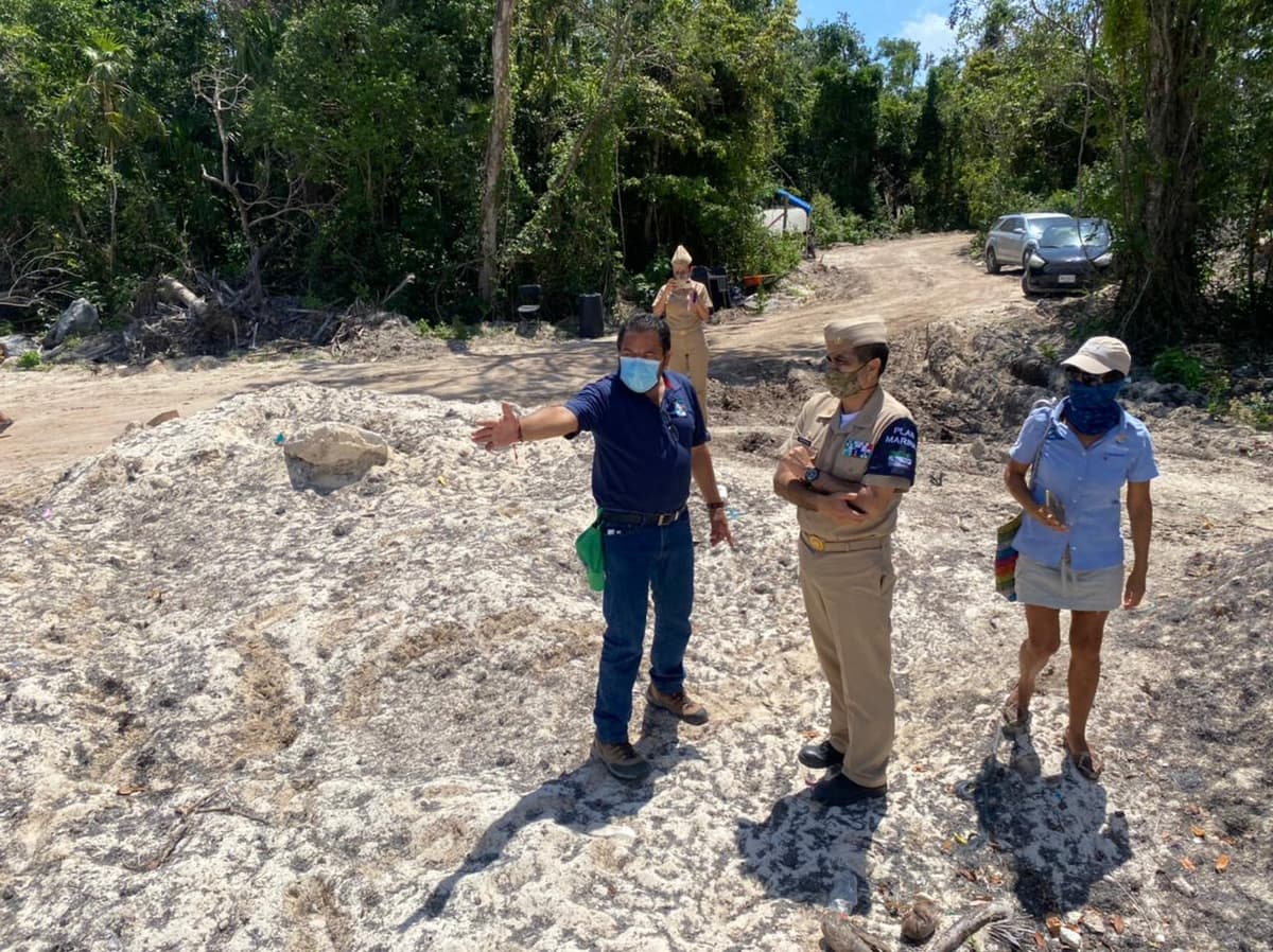 Gobierno de Puerto Morelos y Semar coordinan esfuerzos para atender fenómeno del sargazo