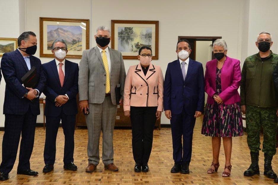 Carlos Joaquín participa en reunión del gabinete de seguridad del gobierno federal