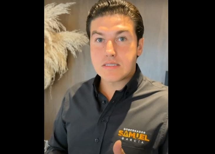 Se viraliza reacción de Samuel García tras reconocimiento de derrota de Adrián de la Garza