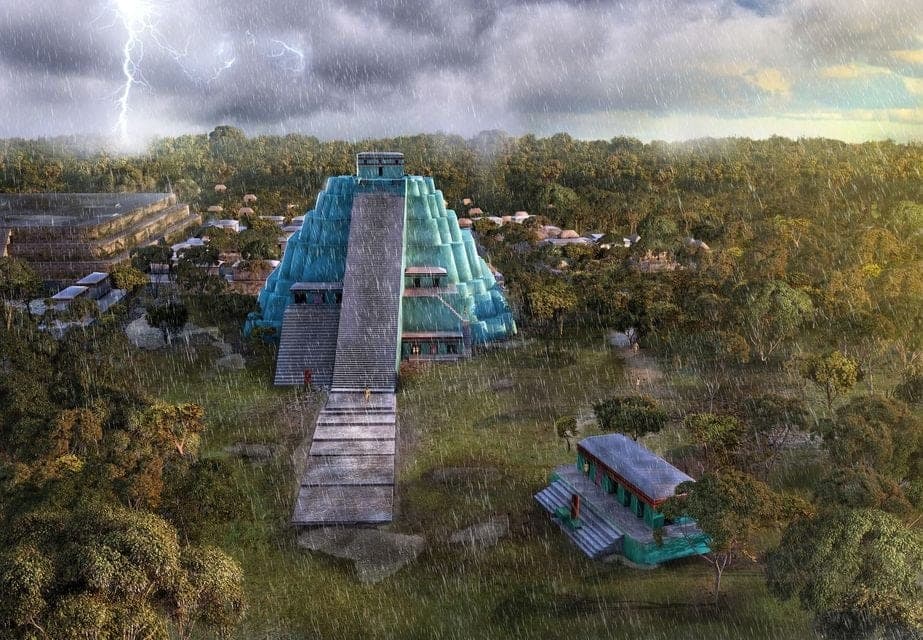 IMÁGENES: Revive el colorido sitio de Cobá en sus años gloriosos