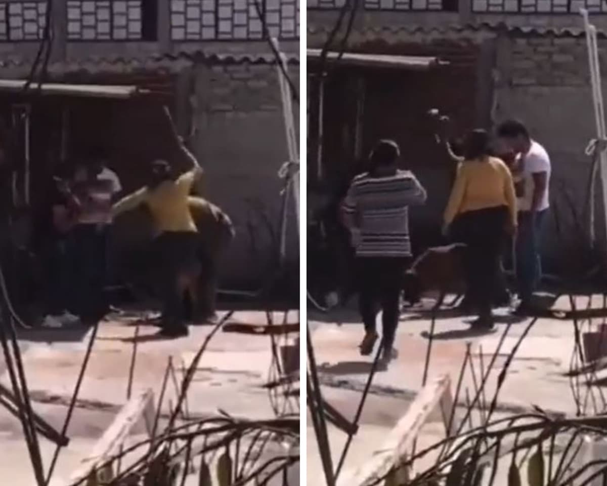 VIDEO: Familia completa asesina a perrito amarrado a una cadena, se 'turnaban' para pegarle