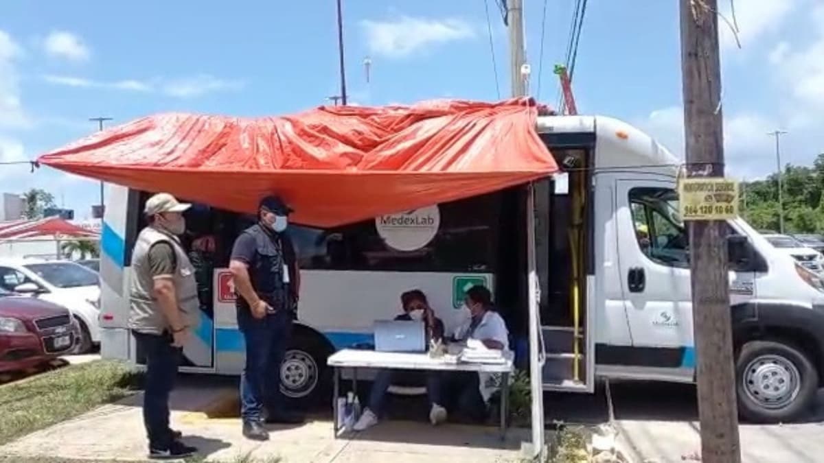 Retiran cuatro módulos de pruebas rápidas en Tulum