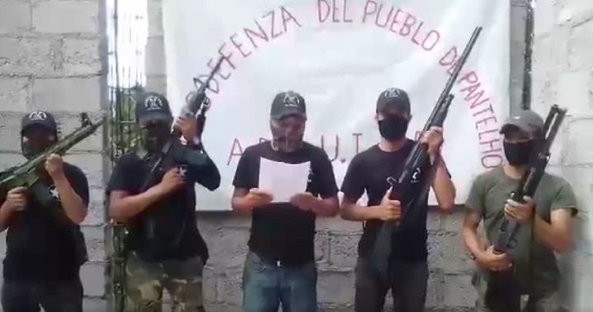 VIDEO: Surge en Pantelhó, Chiapas, grupo autodefensa denominado "El machete"
