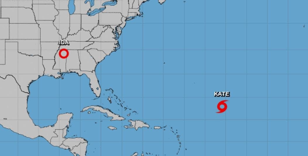 Mantienen bajo vigilancia a la Tormenta Tropical 'Kate' en el Atlántico