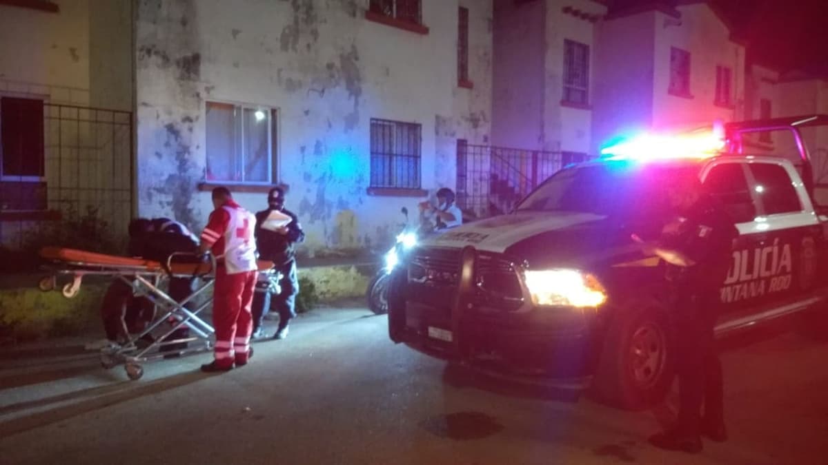 Balean a dos personas en distintos puntos de Cancún