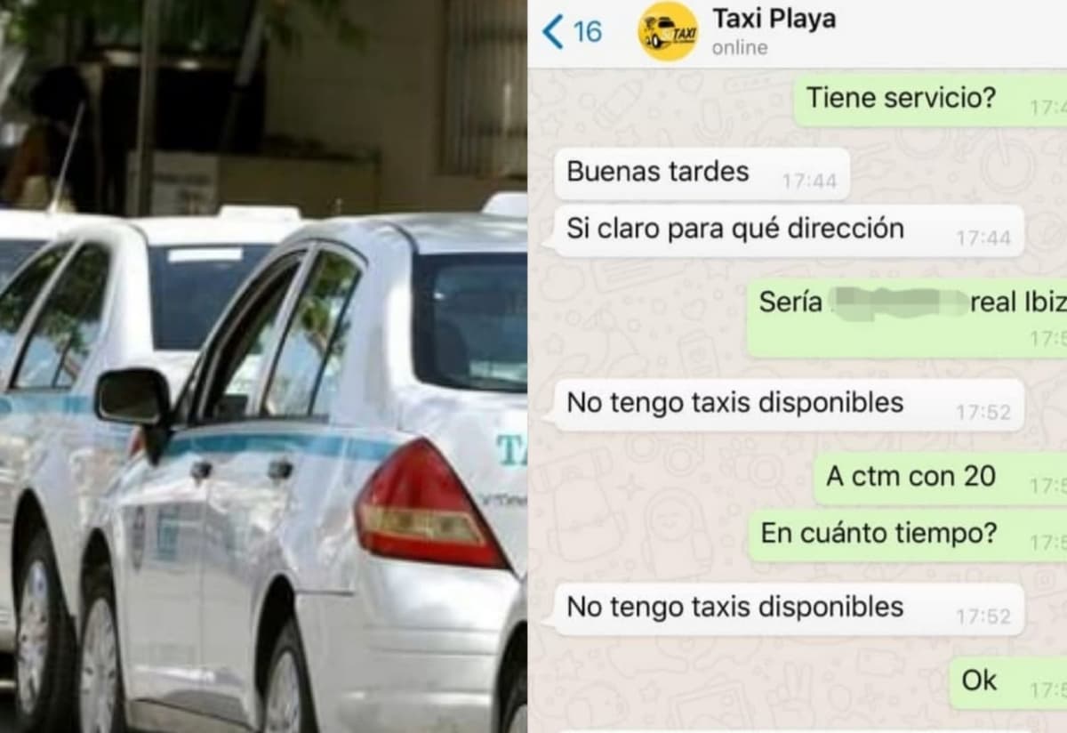 "No tengo taxis disponibles" responde Taxi Playa a usuaria que lamenta que no dejen entrar apps