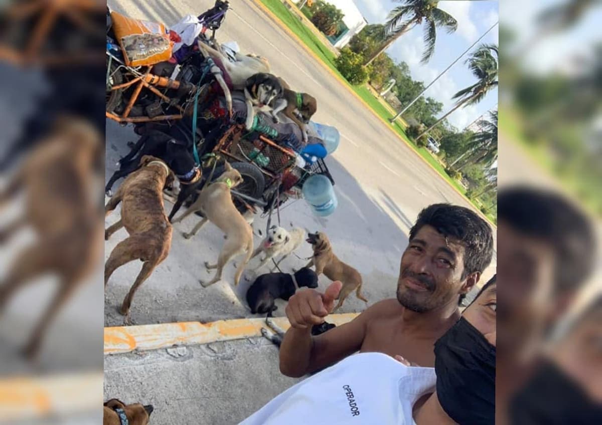 Piden ayudar a Edgardo "Perros" que va rumbo a Puerto Morelos y Cancún