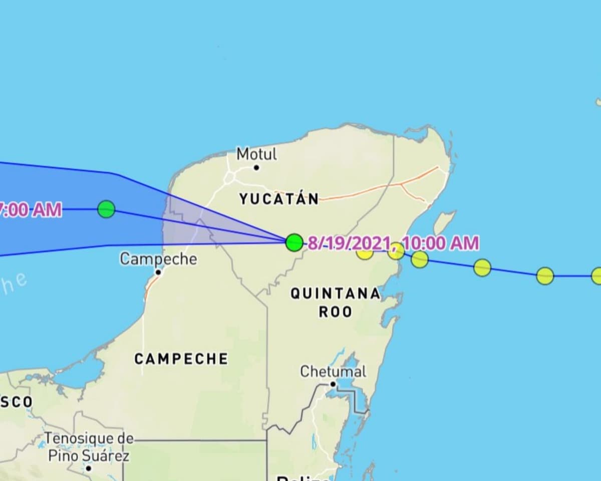 'Grace' se degrada a tormenta tropical y ya está en Yucatán
