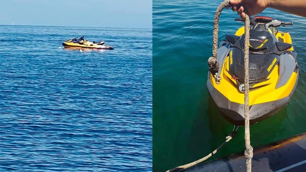 Encuentran moto acuática en la costa de Yucatán; señalan que sería del hombre devorado por tiburón