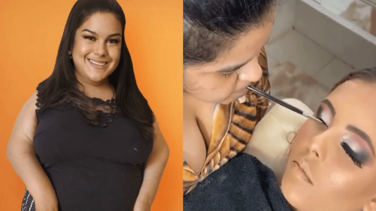 ¡ASOMBROSO! No puede usar sus manos, pero realiza maquilla profesionales
