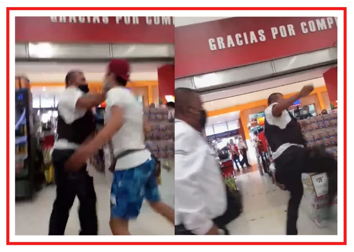 VIDEO: Dan golpiza guardias a cliente en Centro Maya de Playa del Carmen por romper un frasco de mayonesa
