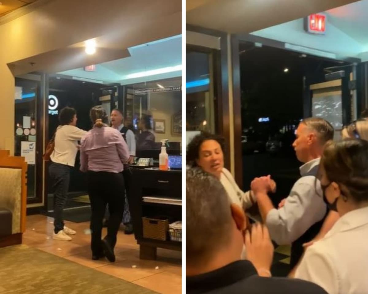 VIDEO: Mujer ebria golpea a meseros en restaurante porque no tenían el cubrebocas