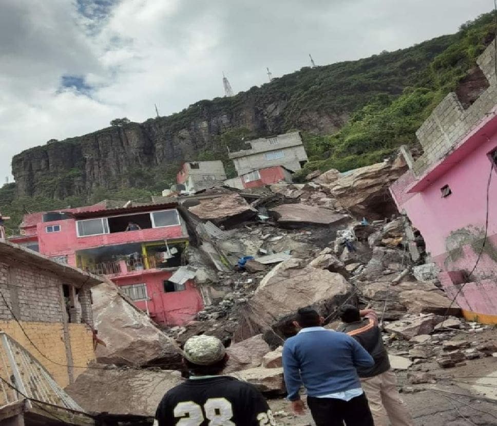 Deslave en el Cerro del Chiquihuite hay 4 desaparecidos
