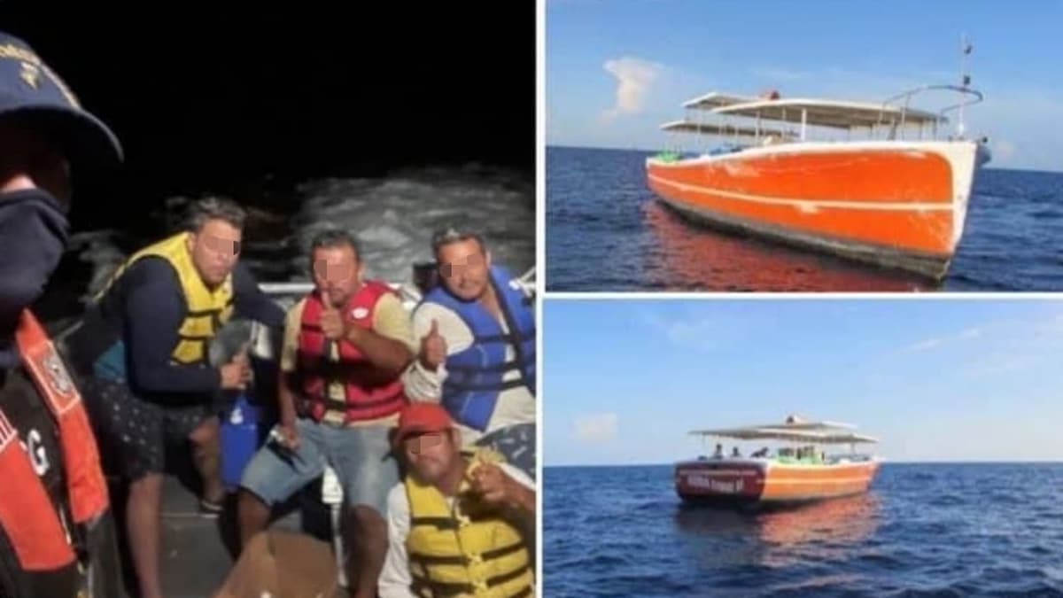 Náufragos: Rescatan a pescadores que iban a Progreso desde Puerto Juárez