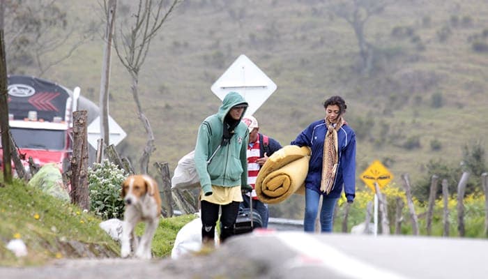 EL DRAMA DE LA MIGRACIÓN: Una mujer embarazada con su familia, va caminando de Venezuela a Uruguay por un futuro mejor