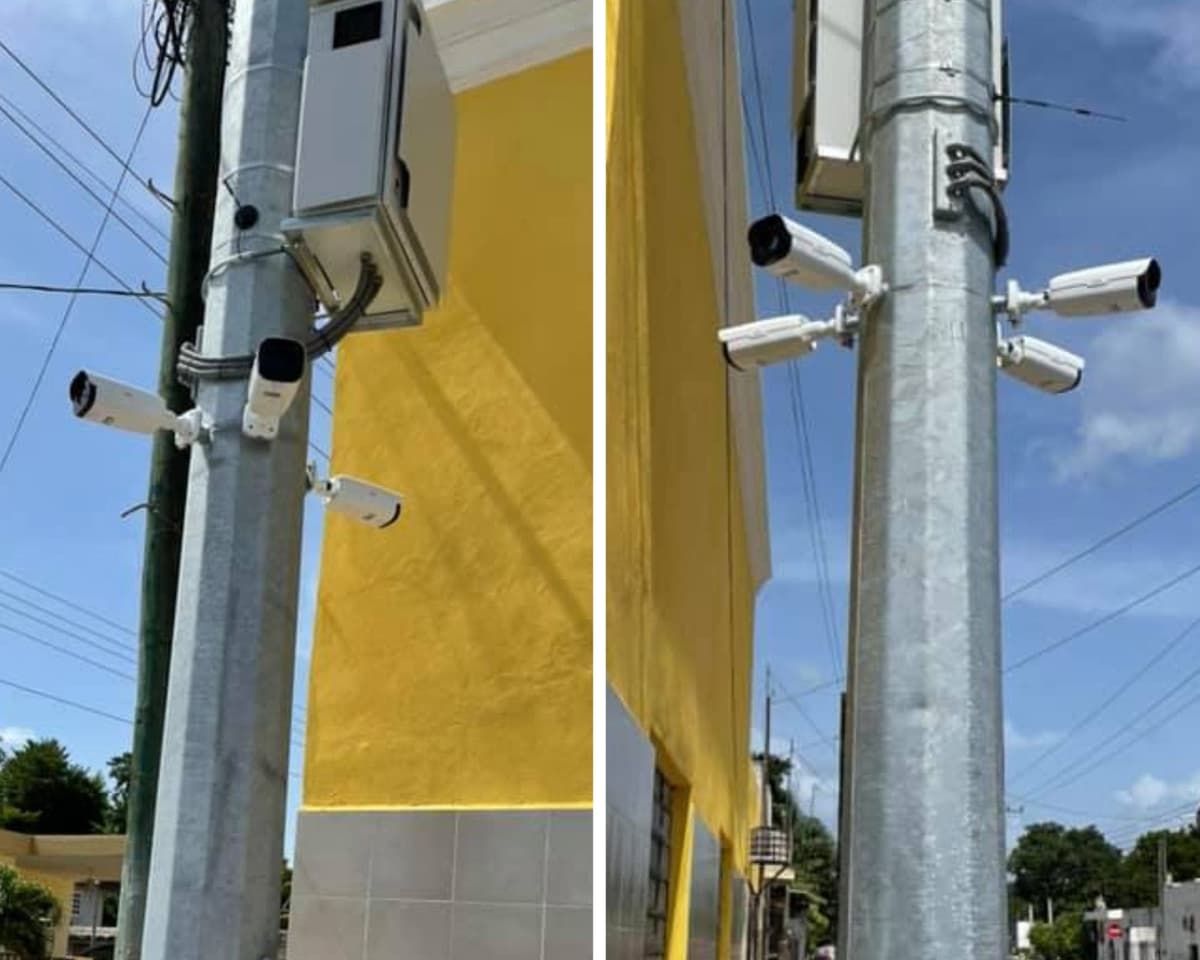 Autoridades ponen cámara de seguridad en Yucatán que apunta a una pared