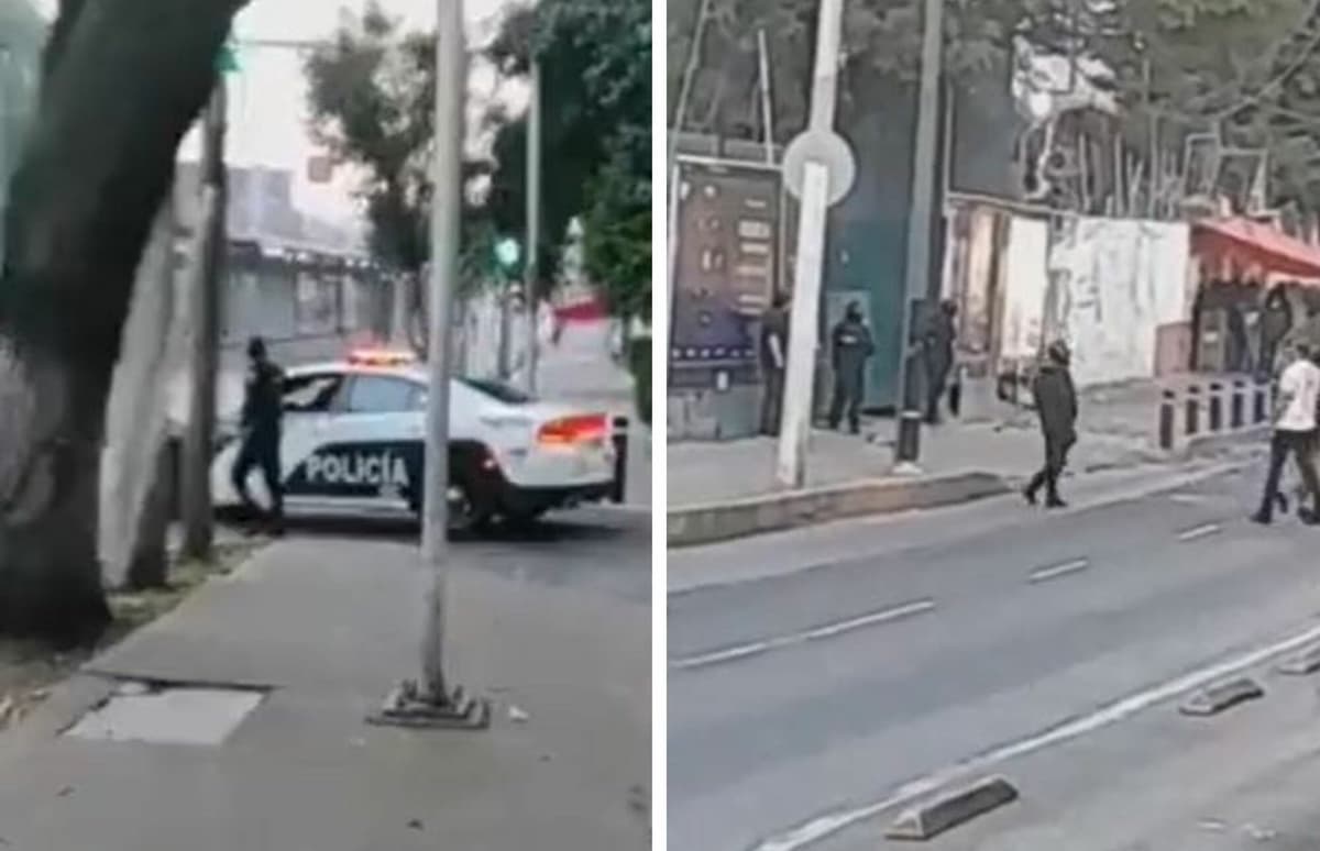 Se forma balacera en la CDMX para impedir desalojo de vivienda, lanzaron botellas y piedras