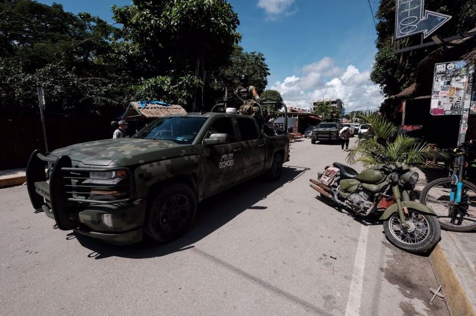 Intensifican presencia militar y policiaca en Tulum