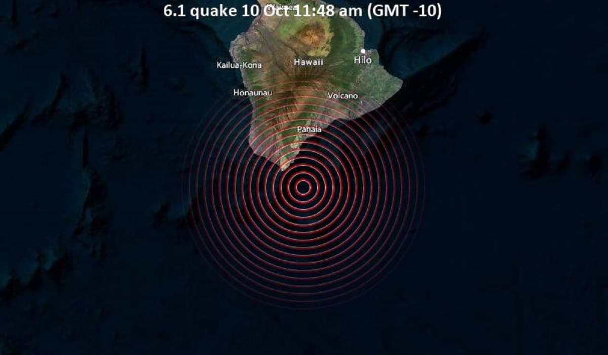 Descartan tsunami: sismos de 6.1 y 6.2 grados sacuden Isla Grande de Hawái