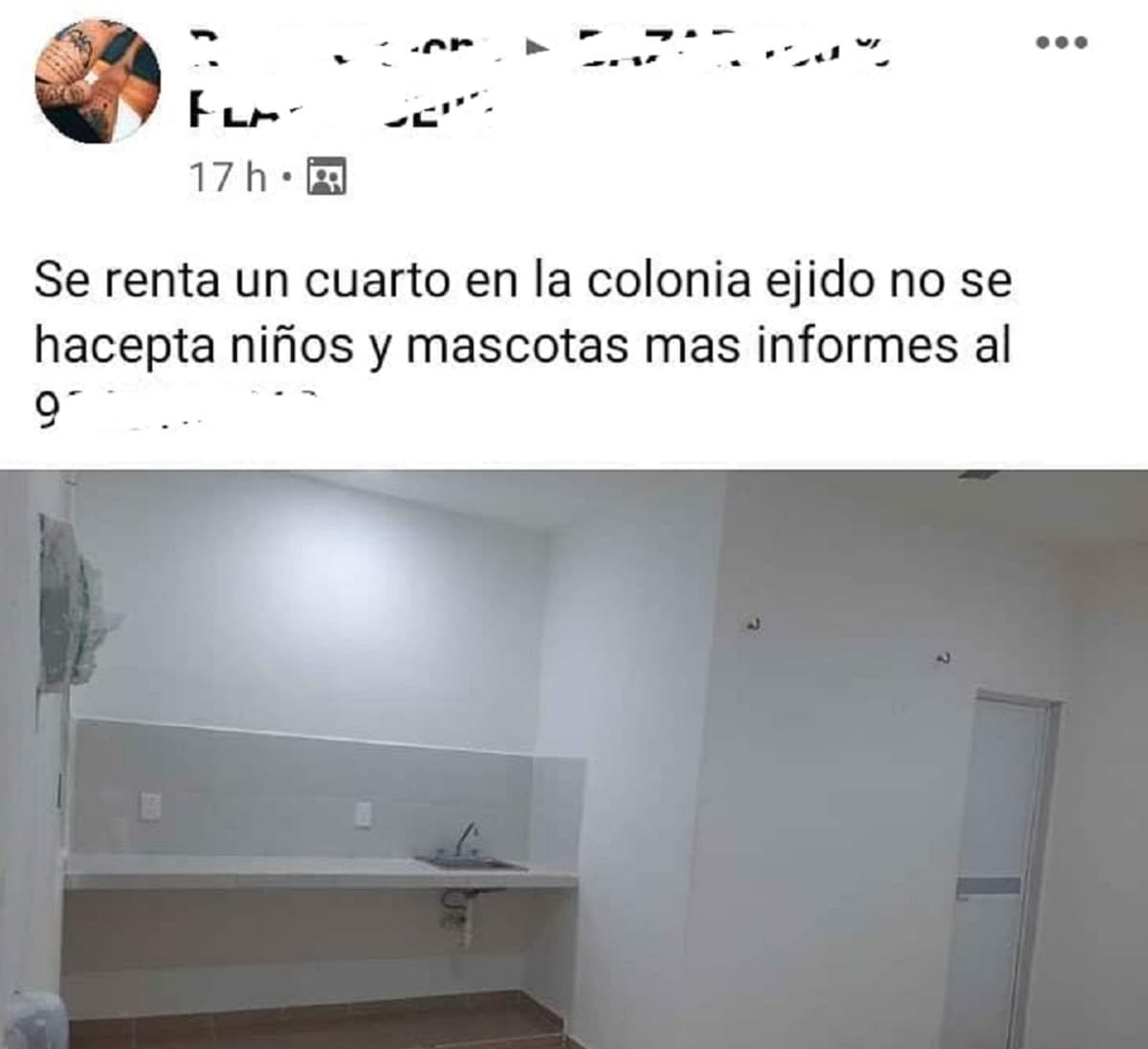 "NO SE ACEPTAN NIÑOS NI MASCOTAS": Ofrece cuarto en renta y playenses la tunden