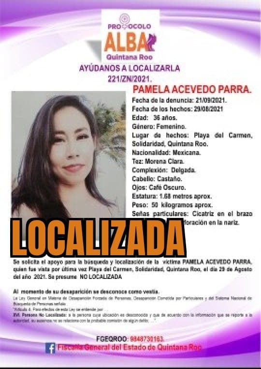 Localizan con vida en Cozumel a chihuahuense desaparecida desde hace más de un mes