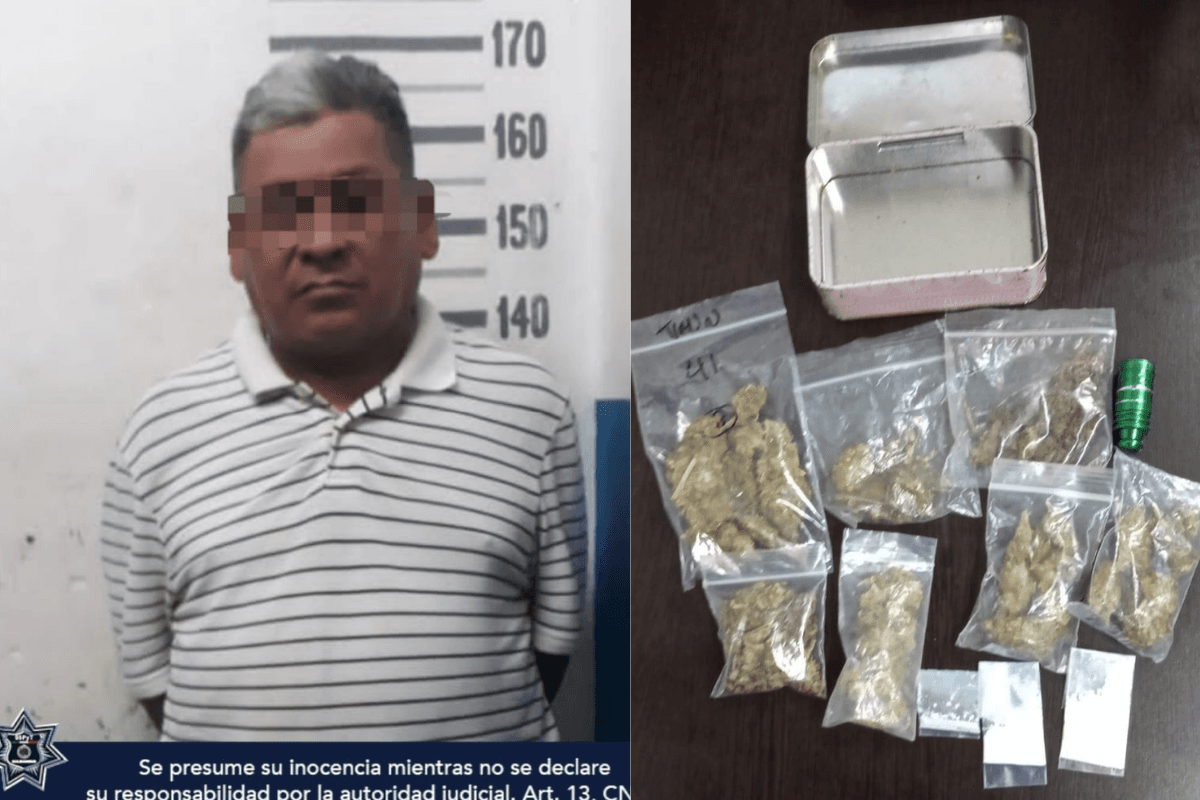 Detienen a hombre por presunta posesión de estupefacientes